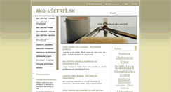 Desktop Screenshot of ako-usetrit.sk